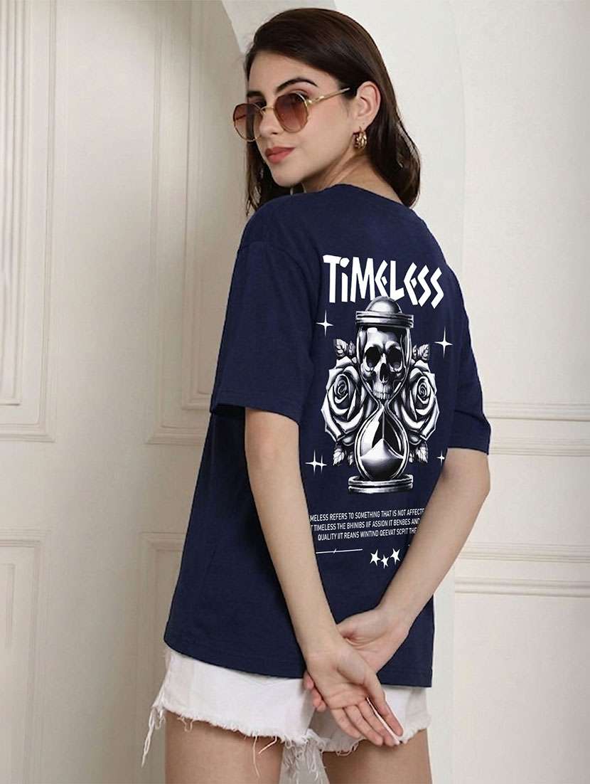 women back print short sleeve oversized t-shirt - 22466816 -  Standard Image - 1