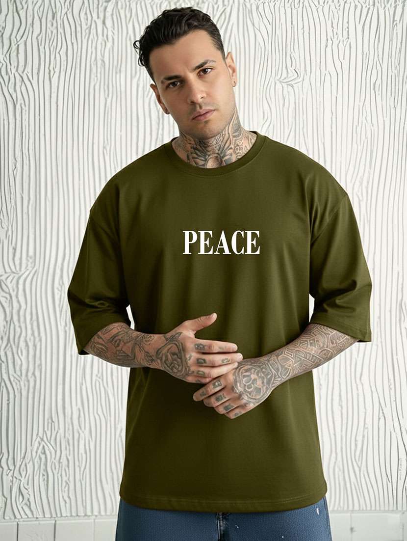 men printed short sleeve oversized t-shirt - 22466862 -  Standard Image - 1