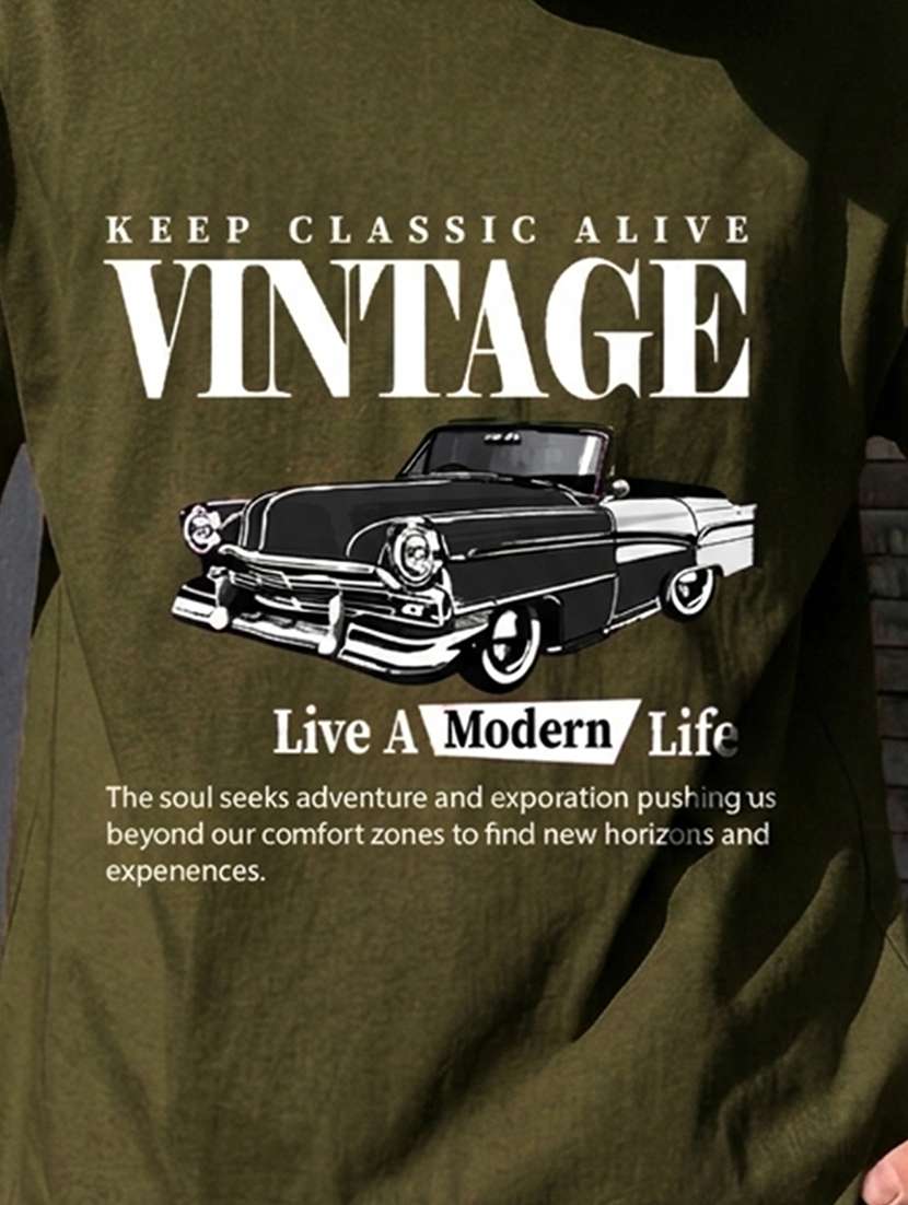 men printed short sleeve oversized t-shirt - 22467005 -  Standard Image - 4