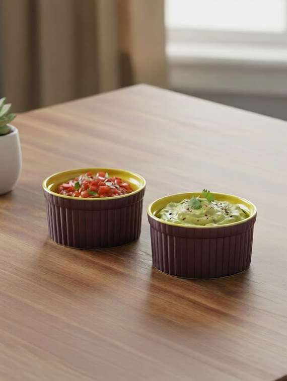 caffeine ceramic handmade  bowl- (set of 2) - 22467581 -  Standard Image - 1