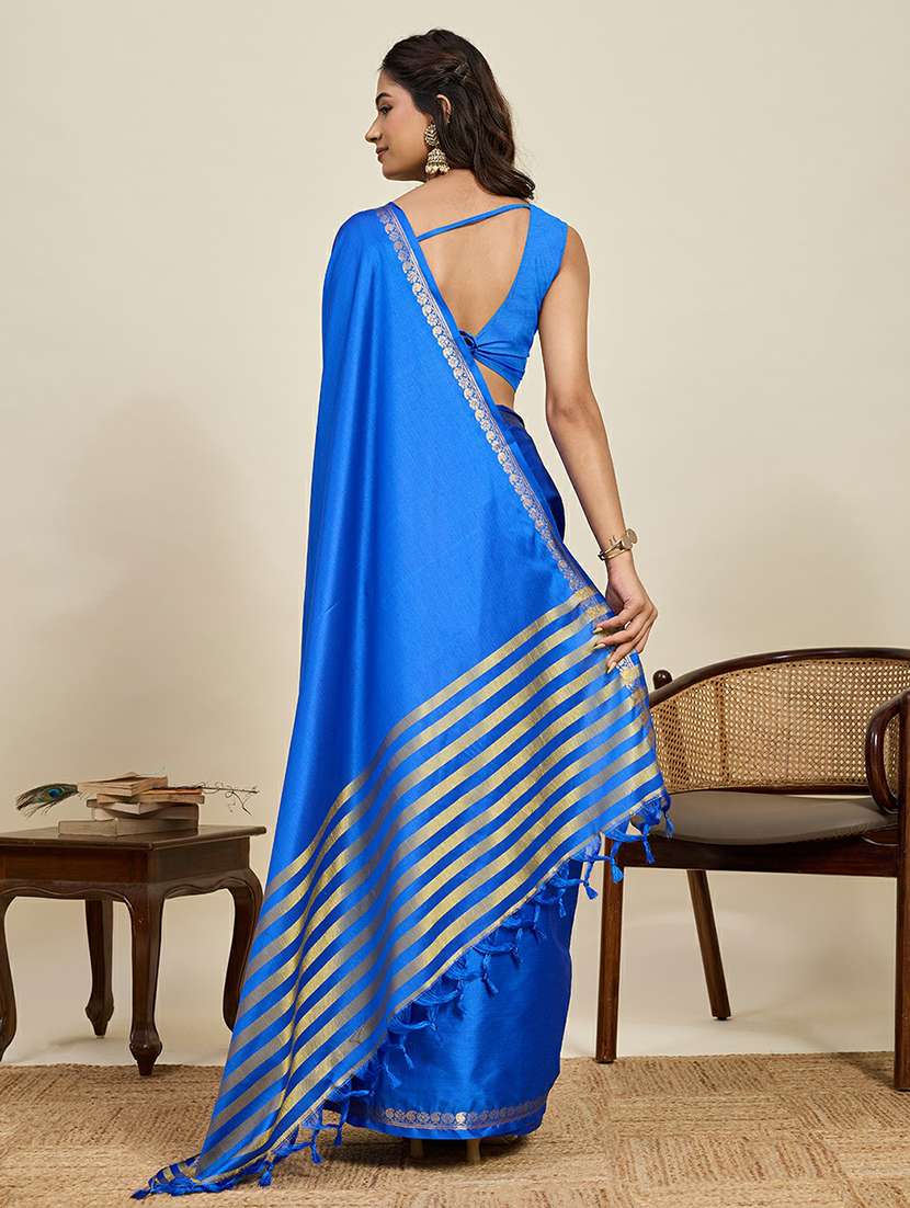 women embellished saree with blouse - 22467679 -  Standard Image - 4
