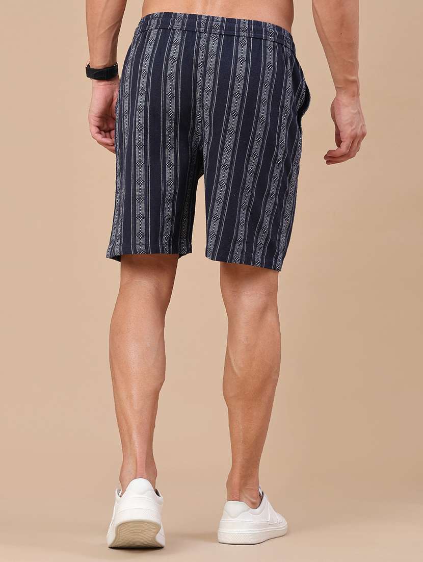 men self design mid rise regular fit shorts - 22467721 -  Standard Image - 4