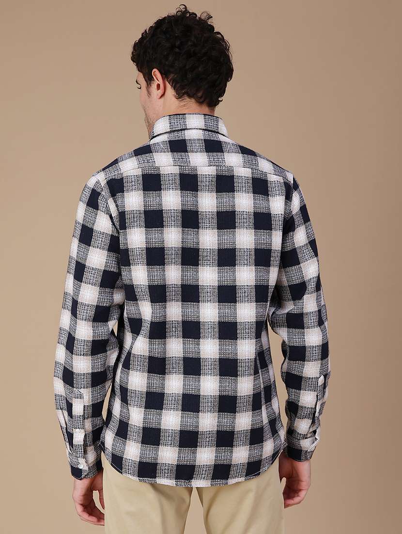 Men Checkered Long Sleeve Regular Fit Casual Shirt - 22467786 -  Standard Image - 4
