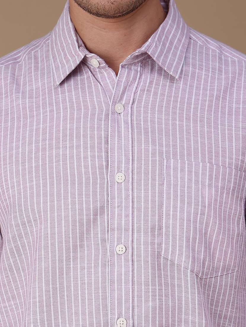 Men Striped Long Sleeve Regular Fit Casual Shirt - 22467790 -  Standard Image - 1