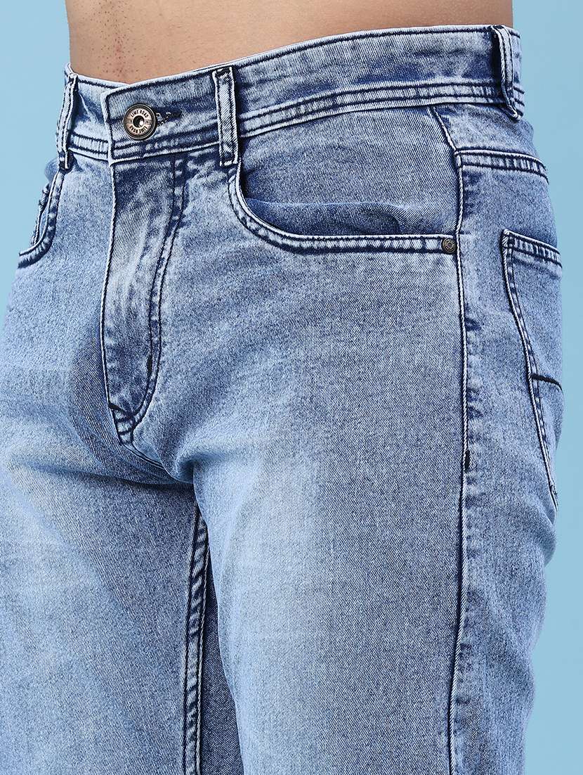 Men Washed Mid Rise Slim Fit Jeans - 22467821 -  Standard Image - 1