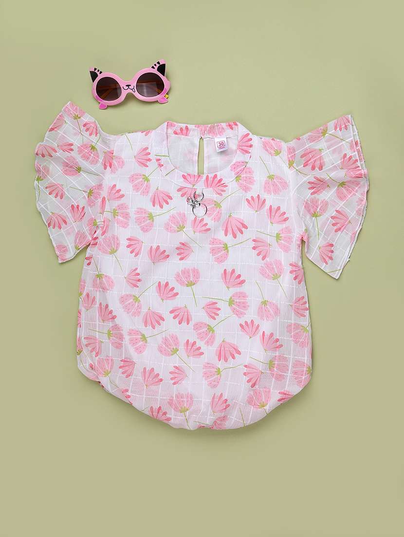 girls printed round neck casual top - 22467977 -  Standard Image - 1