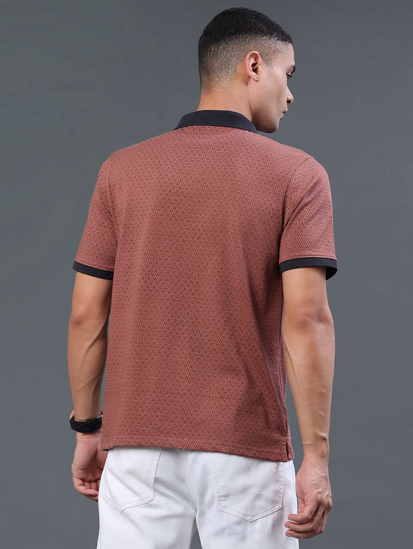 men printed short sleeve regular fit polo t-shirt - 22468058 -  Standard Image - 4