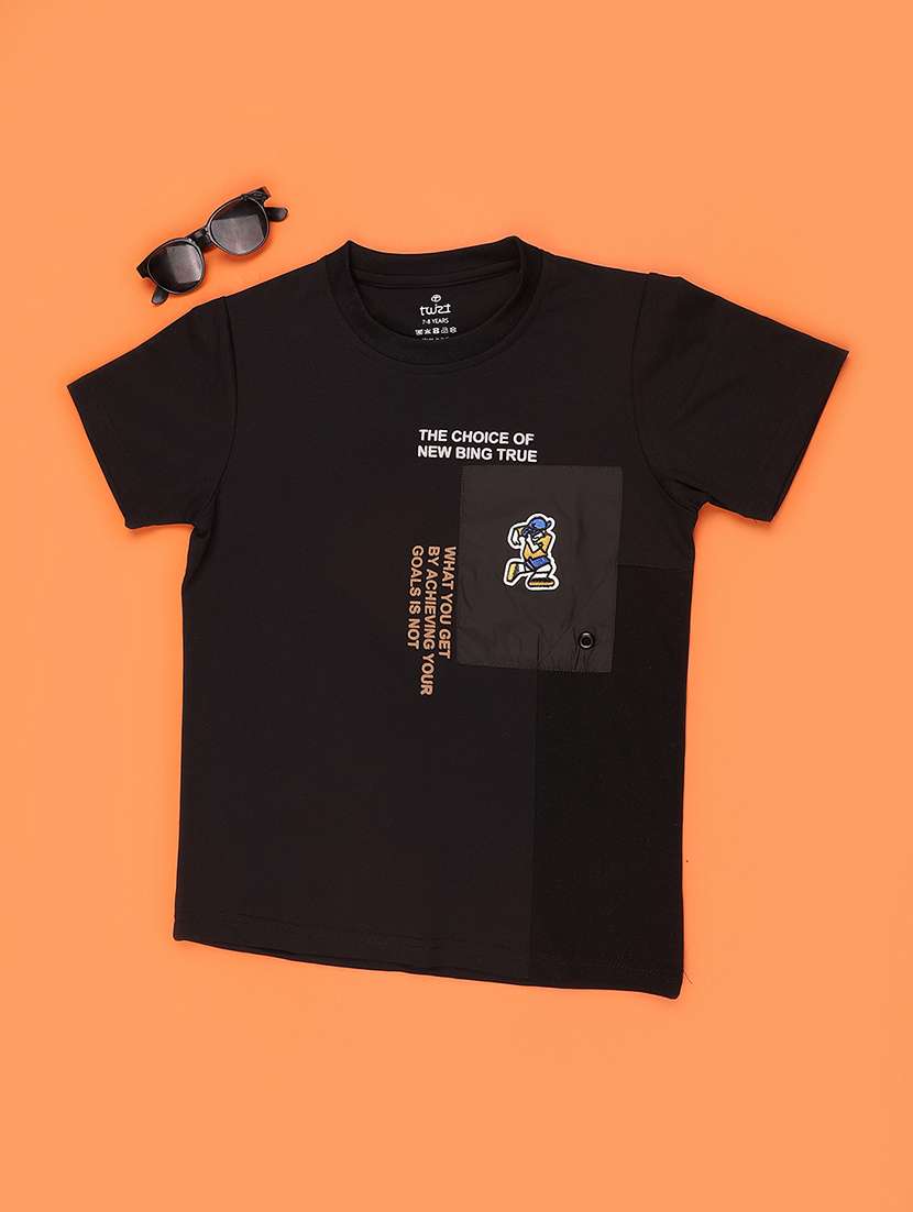 boys printed short sleeves regular t-shirt - 22468102 -  Standard Image - 1