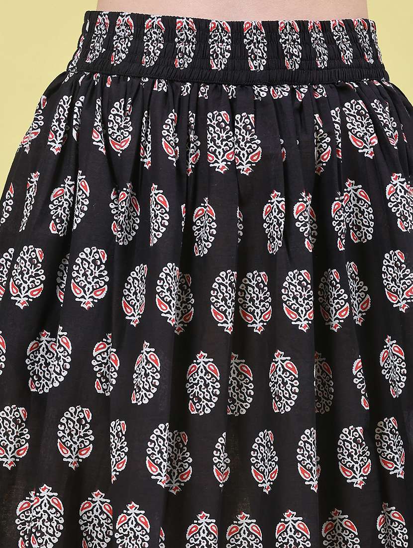 Women Printed High Rise Flared Skirt - 22468190 -  Standard Image - 1