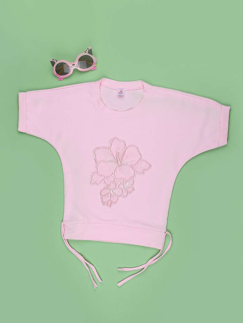 Girls Embroidered Short Sleeves Regular Tee - 22468249 -  Standard Image - 1