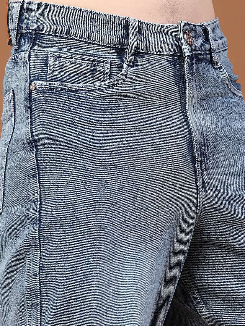 men washed mid rise tapered jeans - 22468295 -  Standard Image - 1