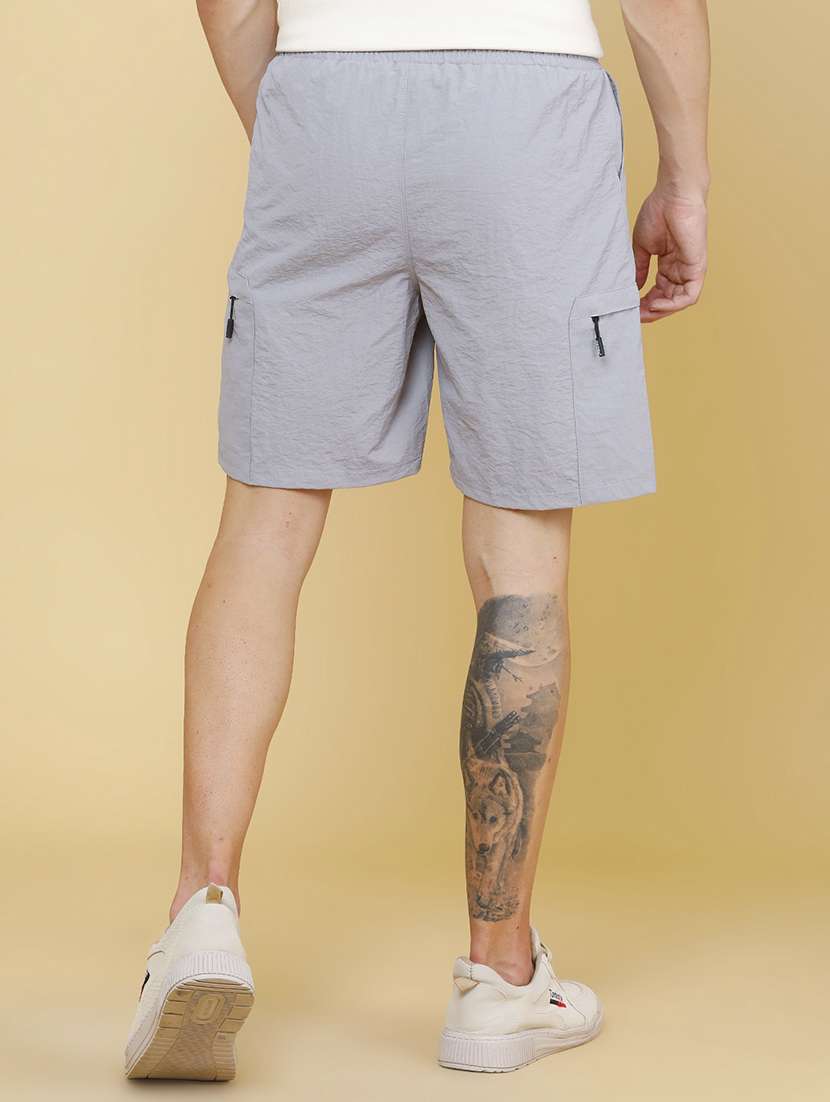men solid mid rise regular fit shorts - 22468398 -  Standard Image - 4