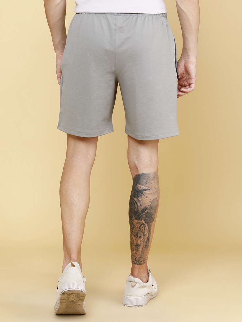 men solid mid rise regular fit shorts - 22468661 -  Standard Image - 4