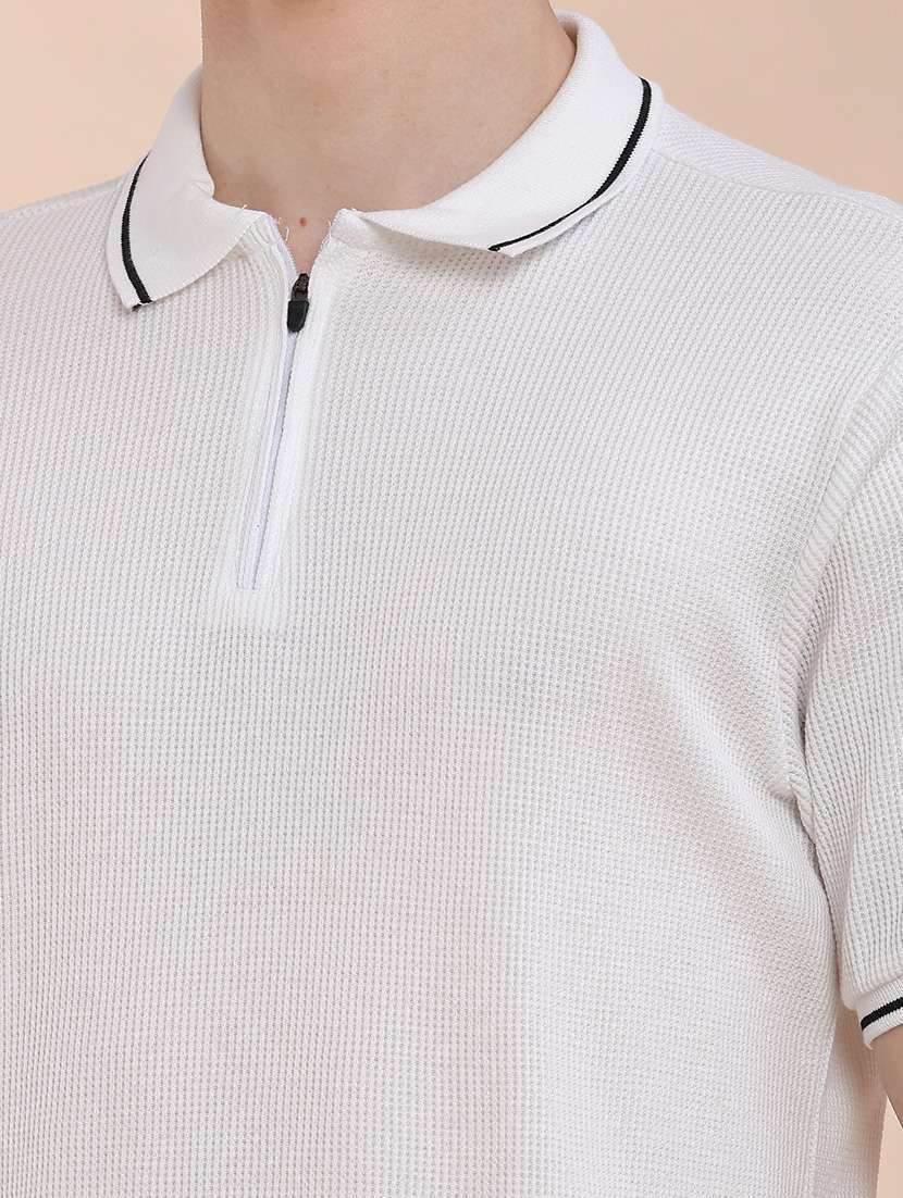 men textured short sleeve regular fit polo t-shirt - 22468902 -  Standard Image - 1