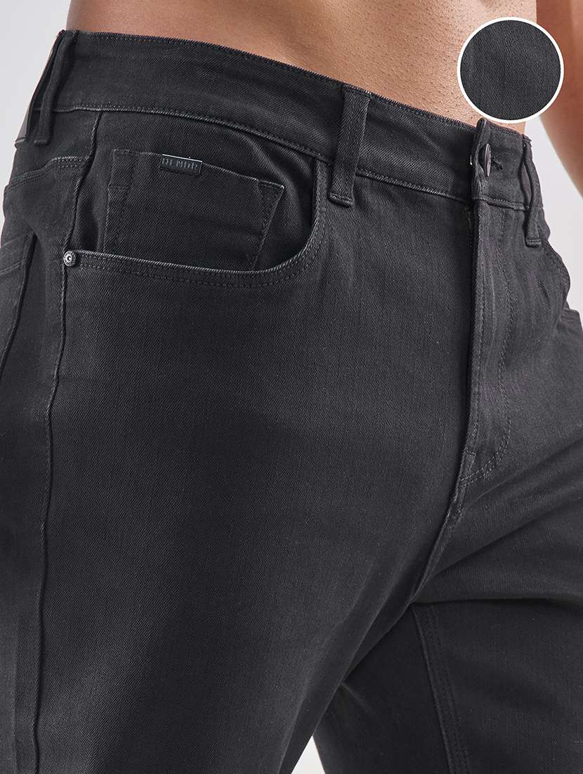 men solid mid rise slim fit jean - 22469140 -  Standard Image - 1