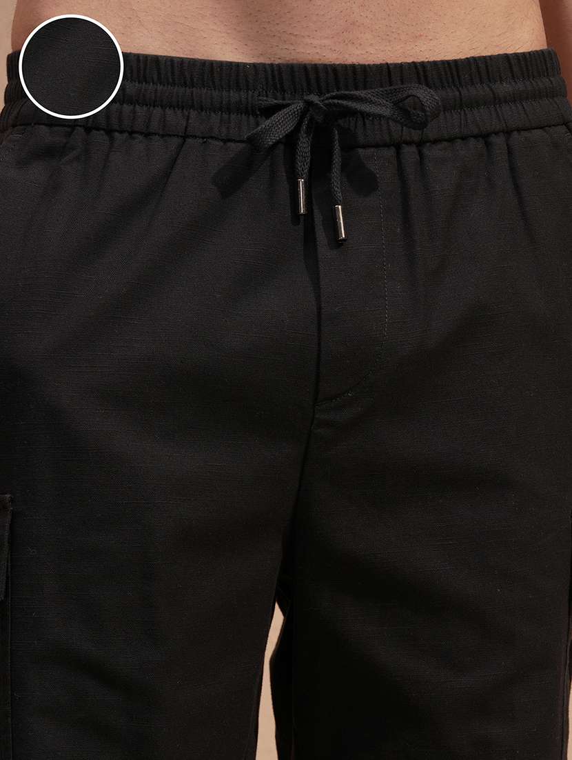  men black loose fit cargo shorts - 22469161 -  Standard Image - 1