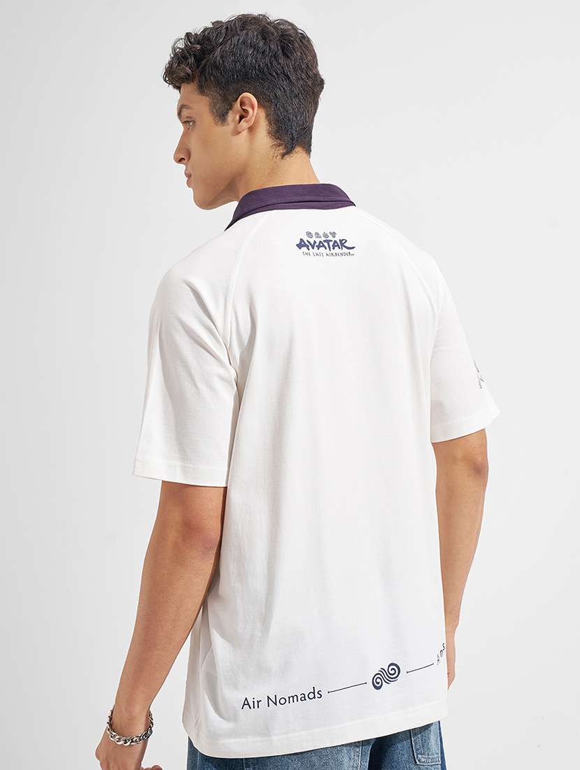 men printed polo neck t-shirt - 22469226 -  Standard Image - 4
