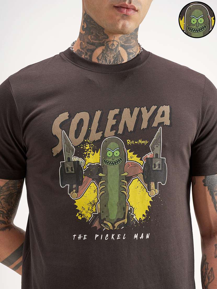 men printed crew neck t-shirt - 22469227 -  Standard Image - 1