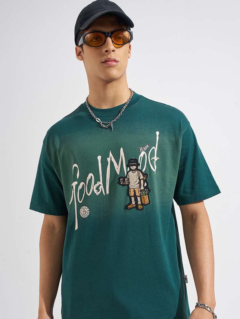men printed short sleeve t-shirt