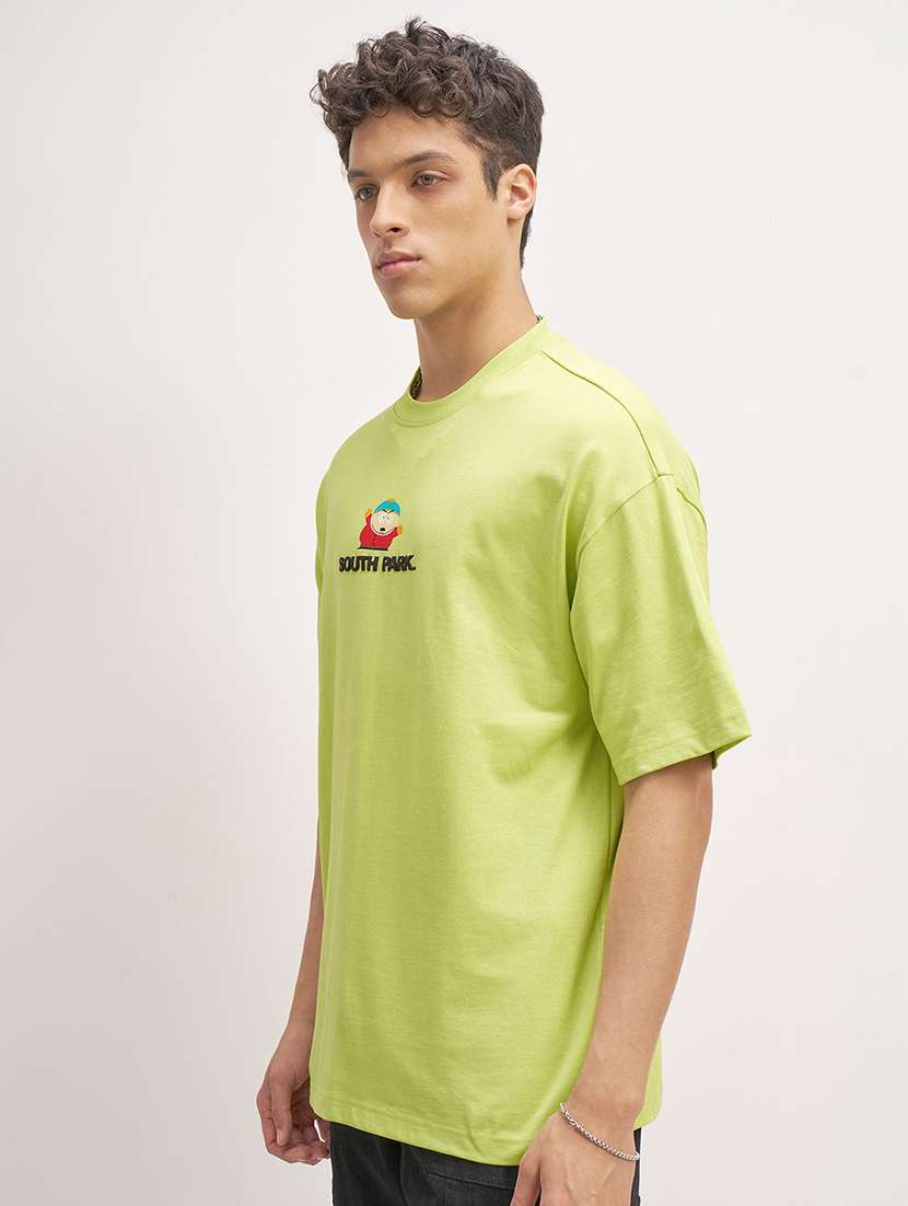 men  cotton graphic print round neck oversized t-shirt - 22469272 -  Standard Image - 4