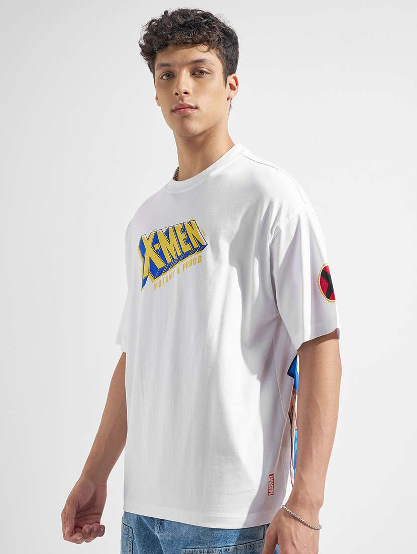 men white cotton plain t-shirt - 22469302 -  Standard Image - 4
