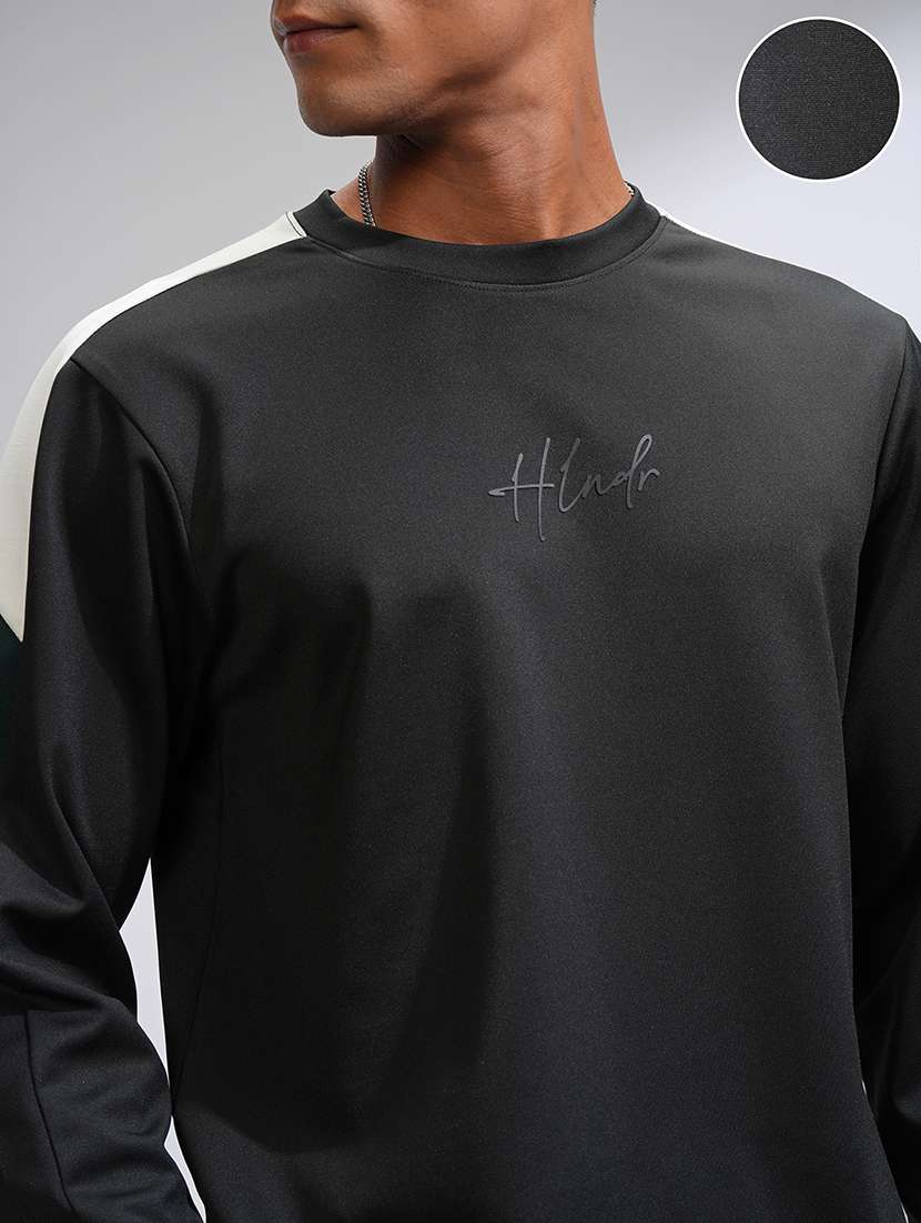 men black long sleeve crew neck t-shirt - 22469321 -  Standard Image - 1