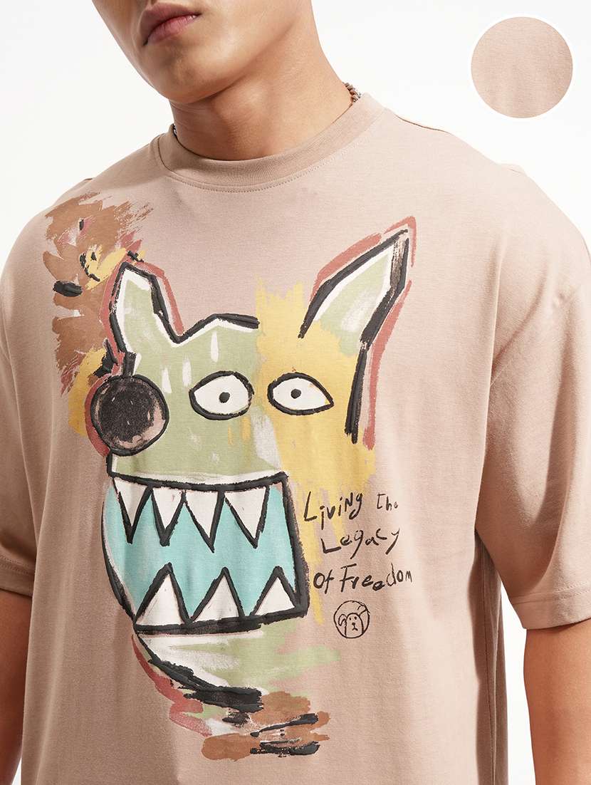 men printed short sleeve t-shirt - 22469356 -  Standard Image - 1