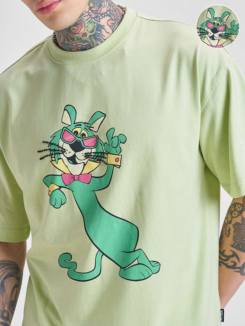 men green cotton plain t-shirt - 22469393 -  Standard Image - 1