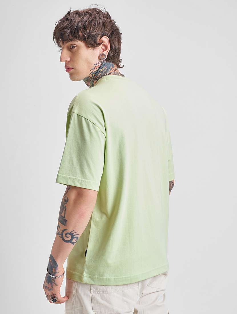 men green cotton plain t-shirt - 22469393 -  Standard Image - 4