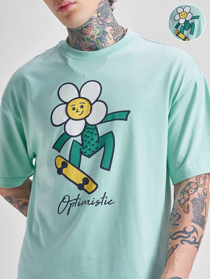 men green cotton plain t-shirt - 22469395 -  Standard Image - 1
