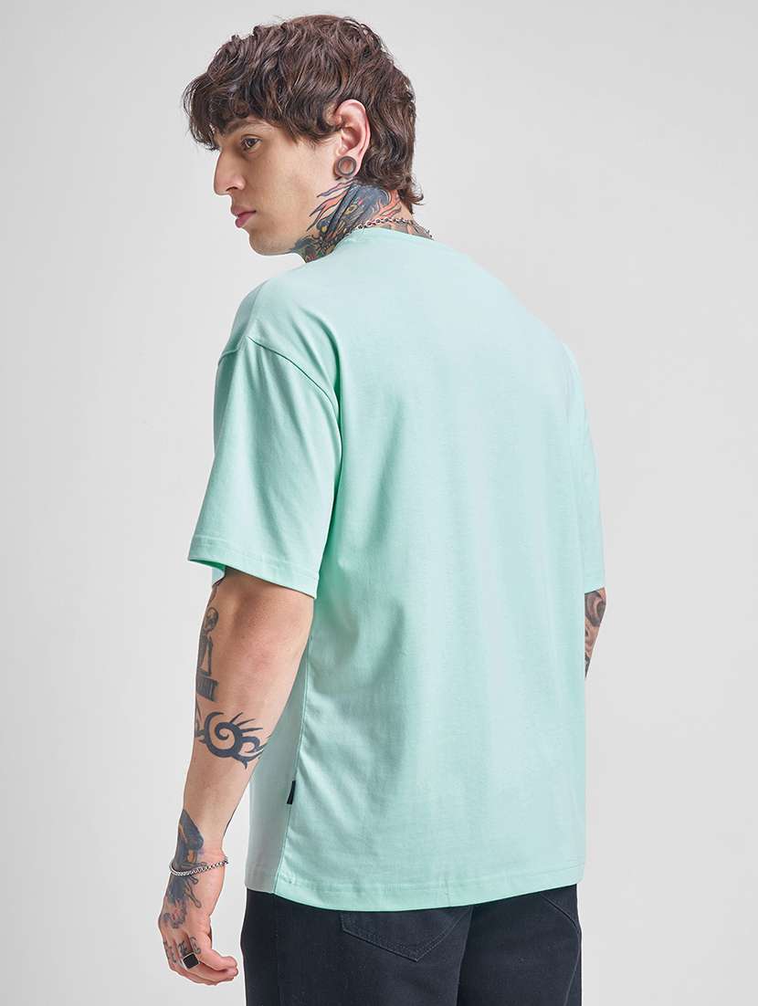 men green cotton plain t-shirt - 22469395 -  Standard Image - 4