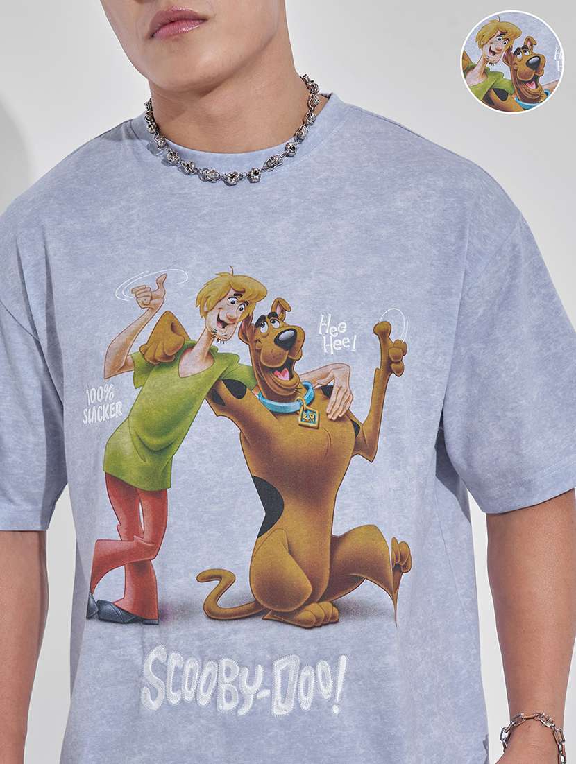 men printed scooby-doo graphic print t-shirt - 22469403 -  Standard Image - 1