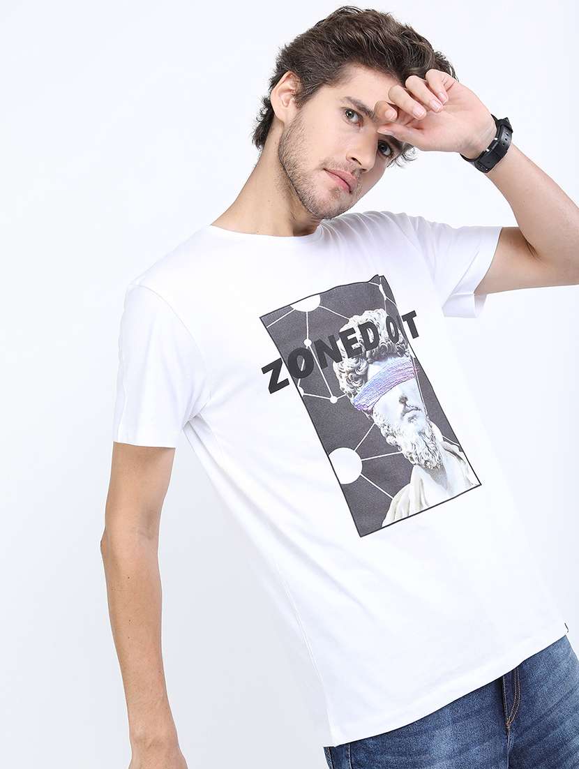 men printed short sleeve t-shirt - 22469429 -  Standard Image - 1