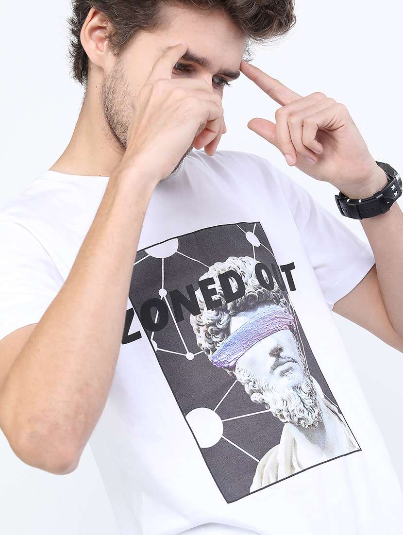 men printed short sleeve t-shirt - 22469429 -  Standard Image - 4