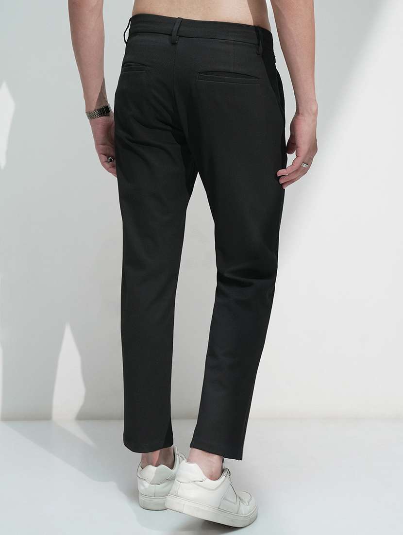 men solid mid rise chinos casual trouser - 22469477 -  Standard Image - 4