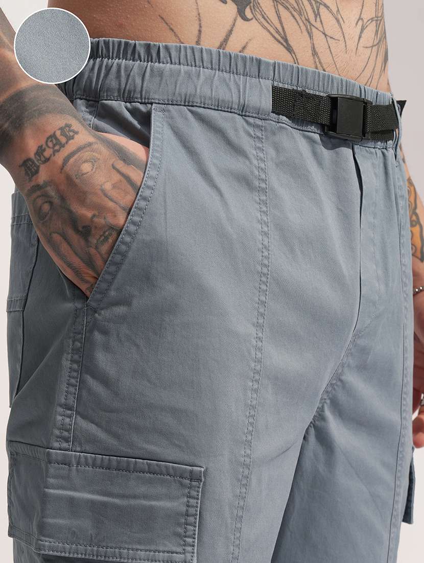 grey cotton casual trouser - 22469507 -  Standard Image - 1