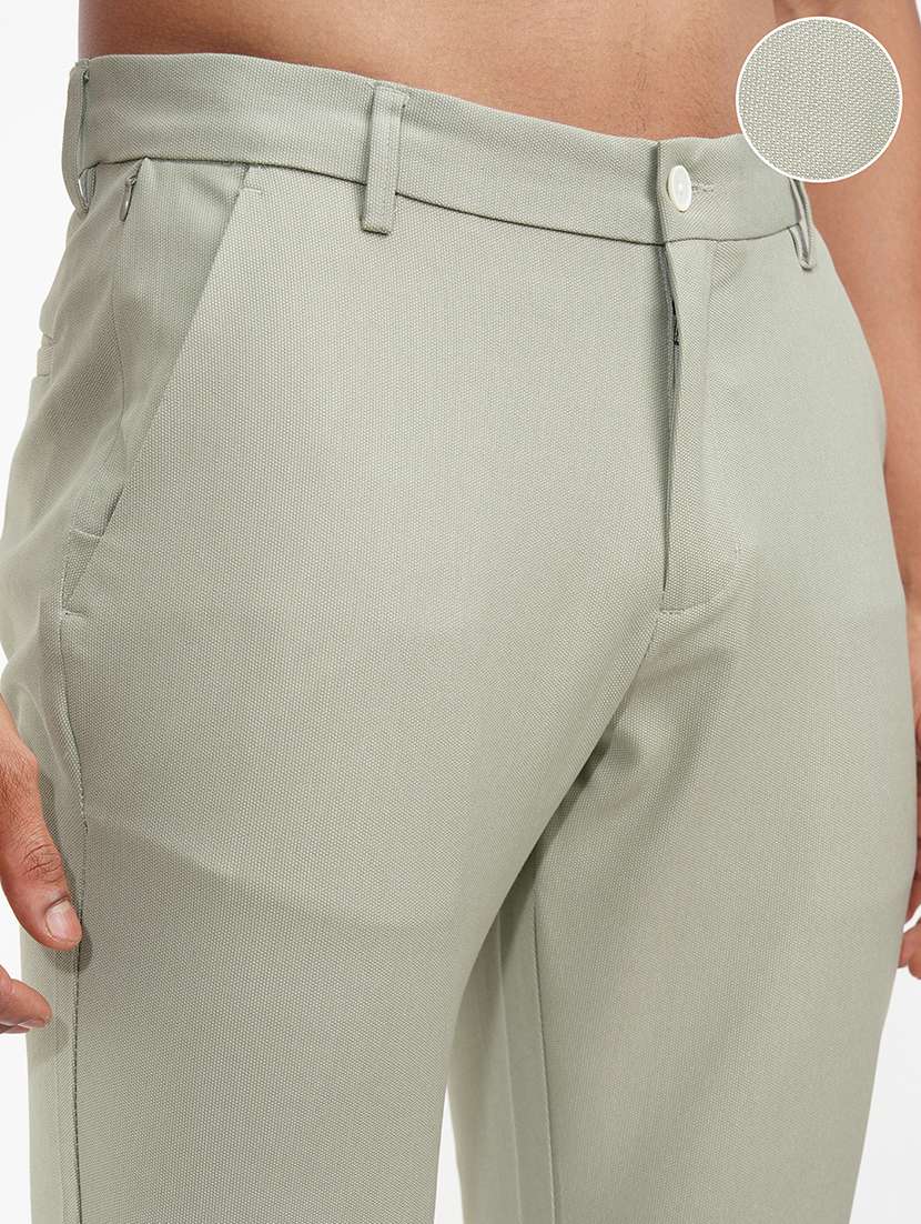 men solid regular fit trouser - 22469542 -  Standard Image - 1