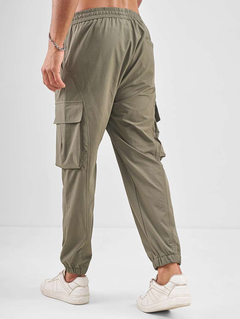men blue nylon casual trouser - 22469562 -  Standard Image - 4