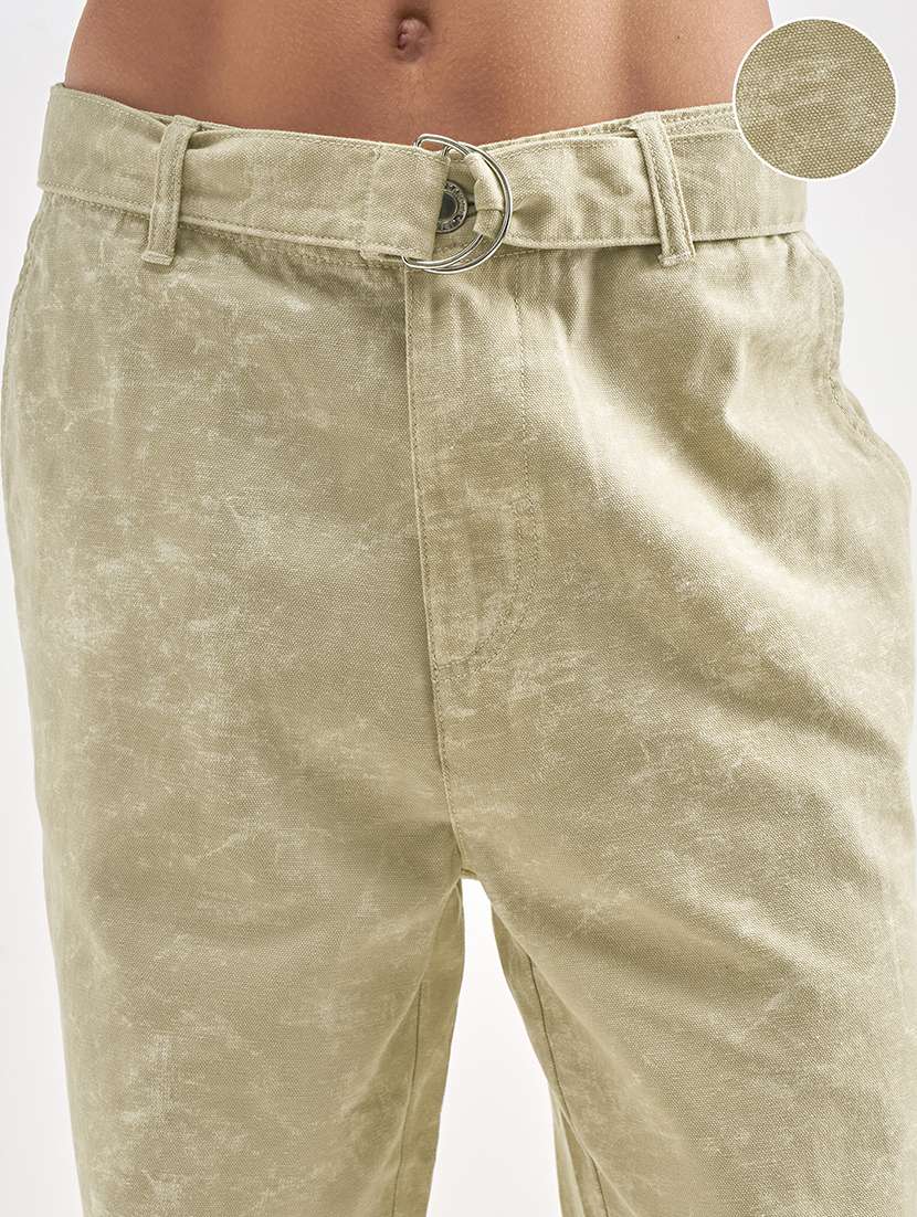 Men Brown Cotton Casual Trouser - 22469594 -  Standard Image - 1