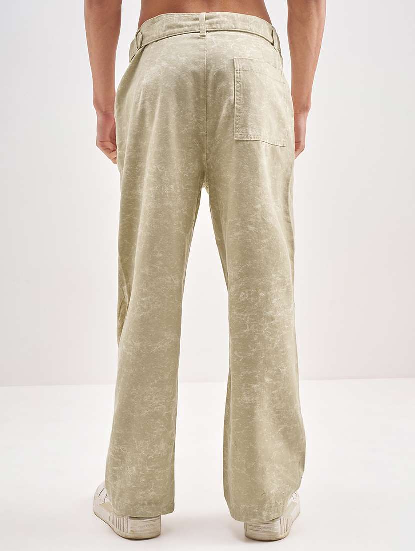 Men Brown Cotton Casual Trouser - 22469594 -  Standard Image - 4