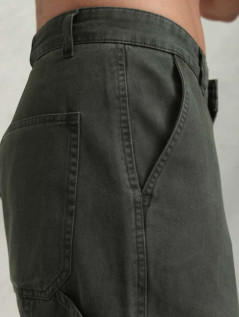 men cotton pleated casual trouser - 22469602 -  Standard Image - 1
