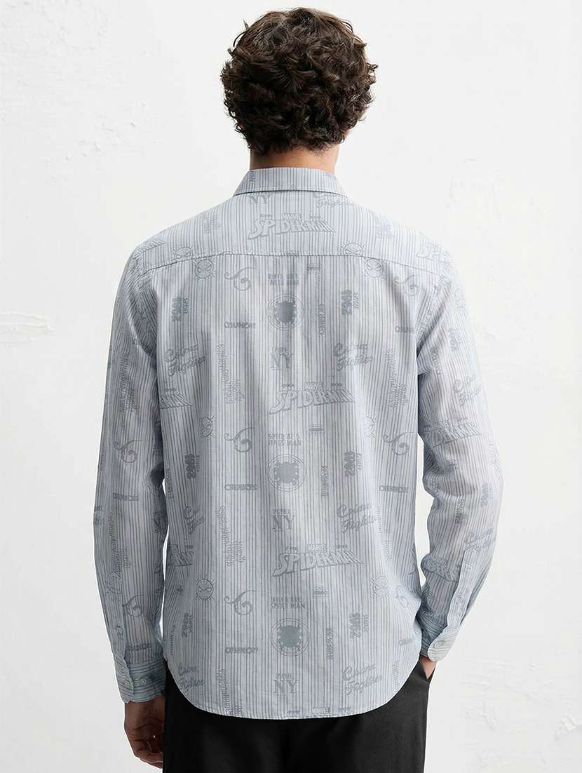 men collared long sleeve casual shirt - 22469623 -  Standard Image - 4