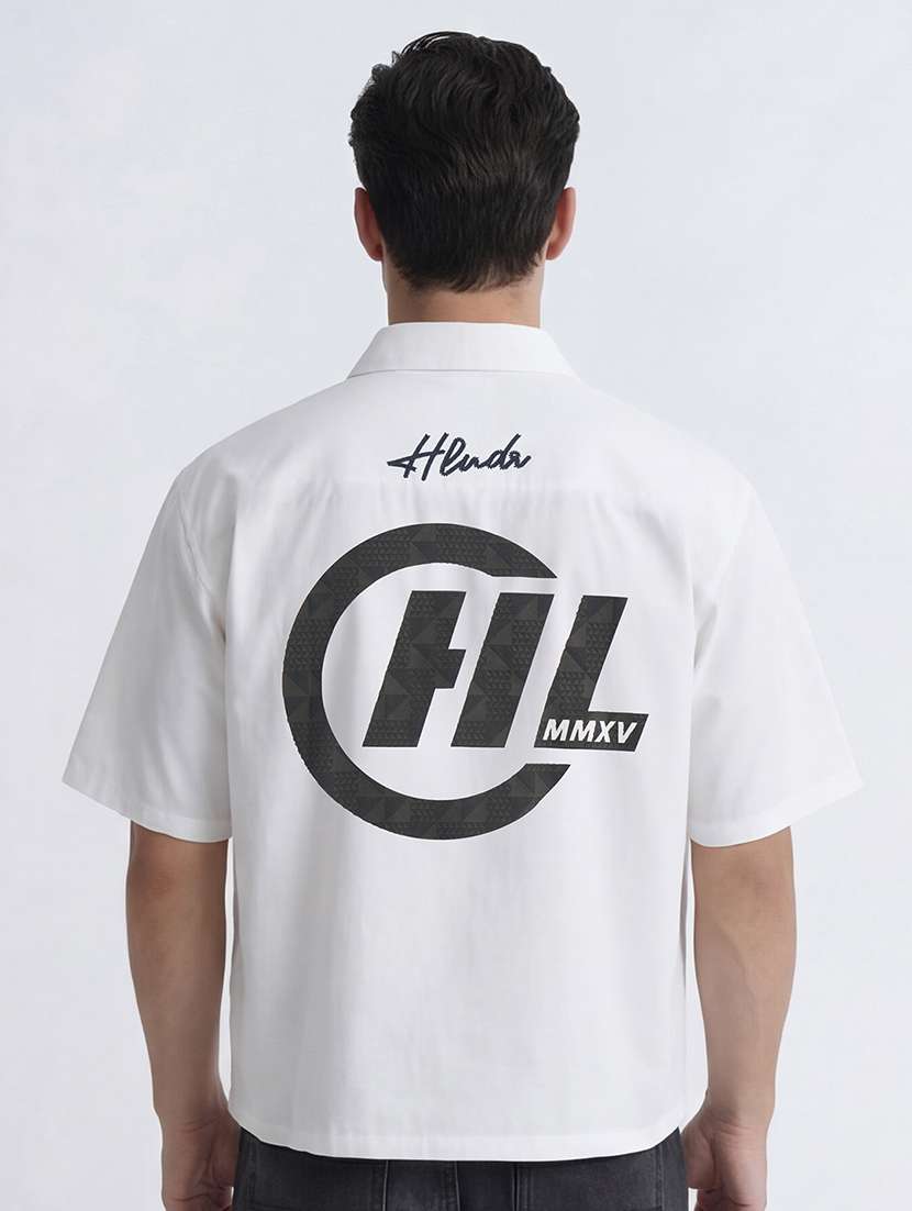 men fit white cotton collared shirt - 22469632 -  Standard Image - 1