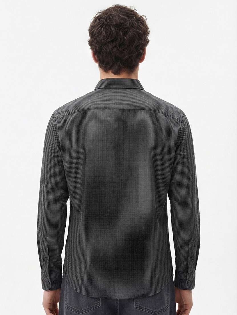 men collared long sleeve casual shirt - 22469651 -  Standard Image - 4