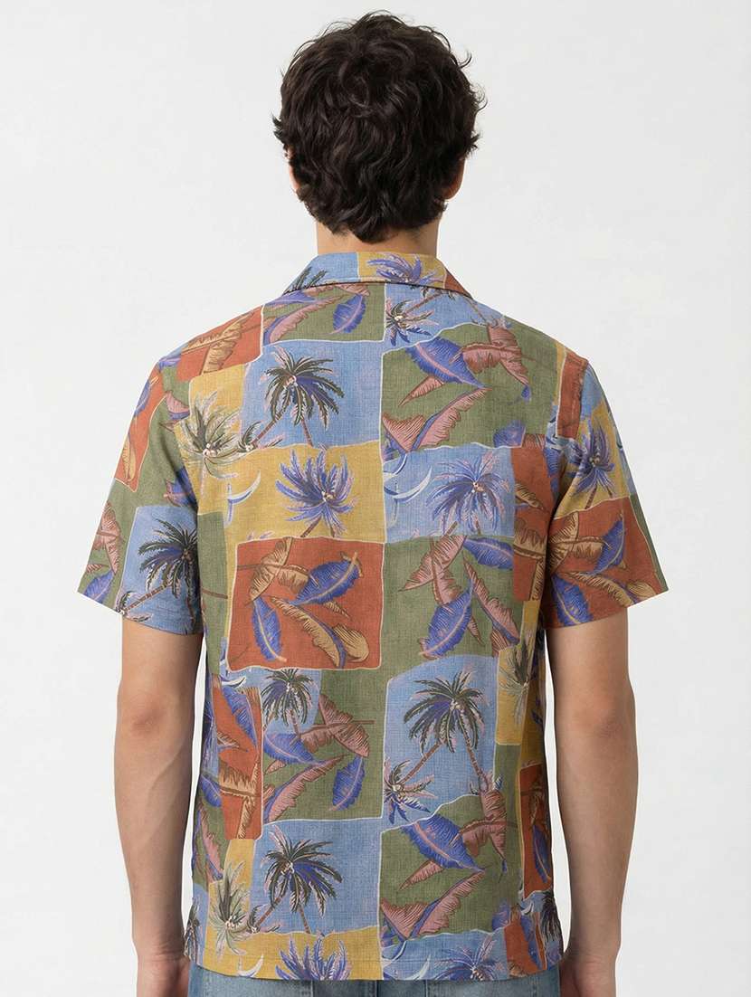 men multi colored polyester casual shirt - 22469663 -  Standard Image - 4