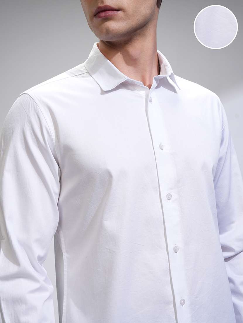 men collared long sleeve casual shirt - 22469702 -  Standard Image - 1