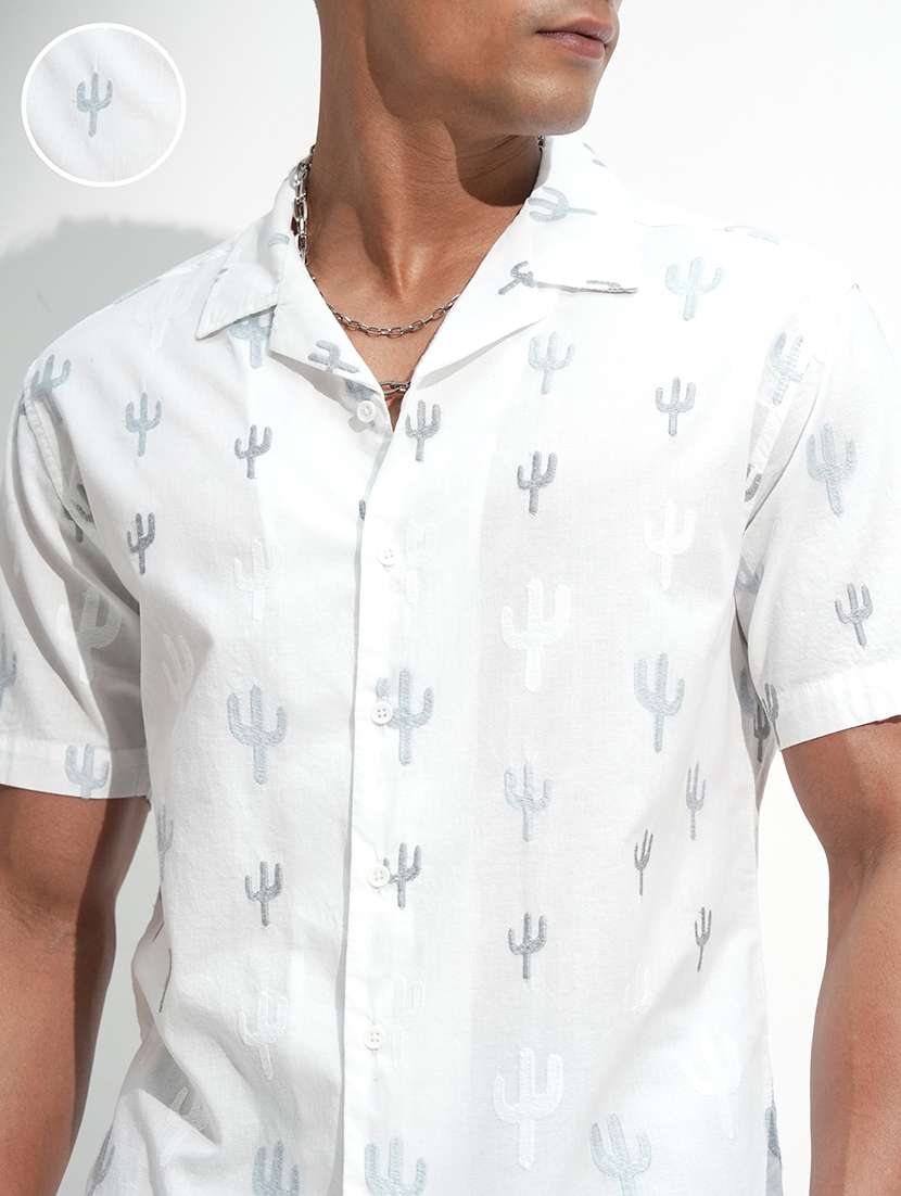 men white cotton casual shirt - 22469735 -  Standard Image - 1