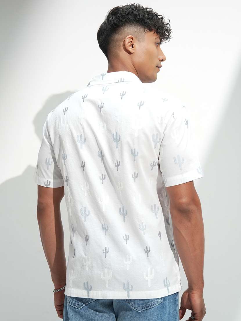 men white cotton casual shirt - 22469735 -  Standard Image - 4