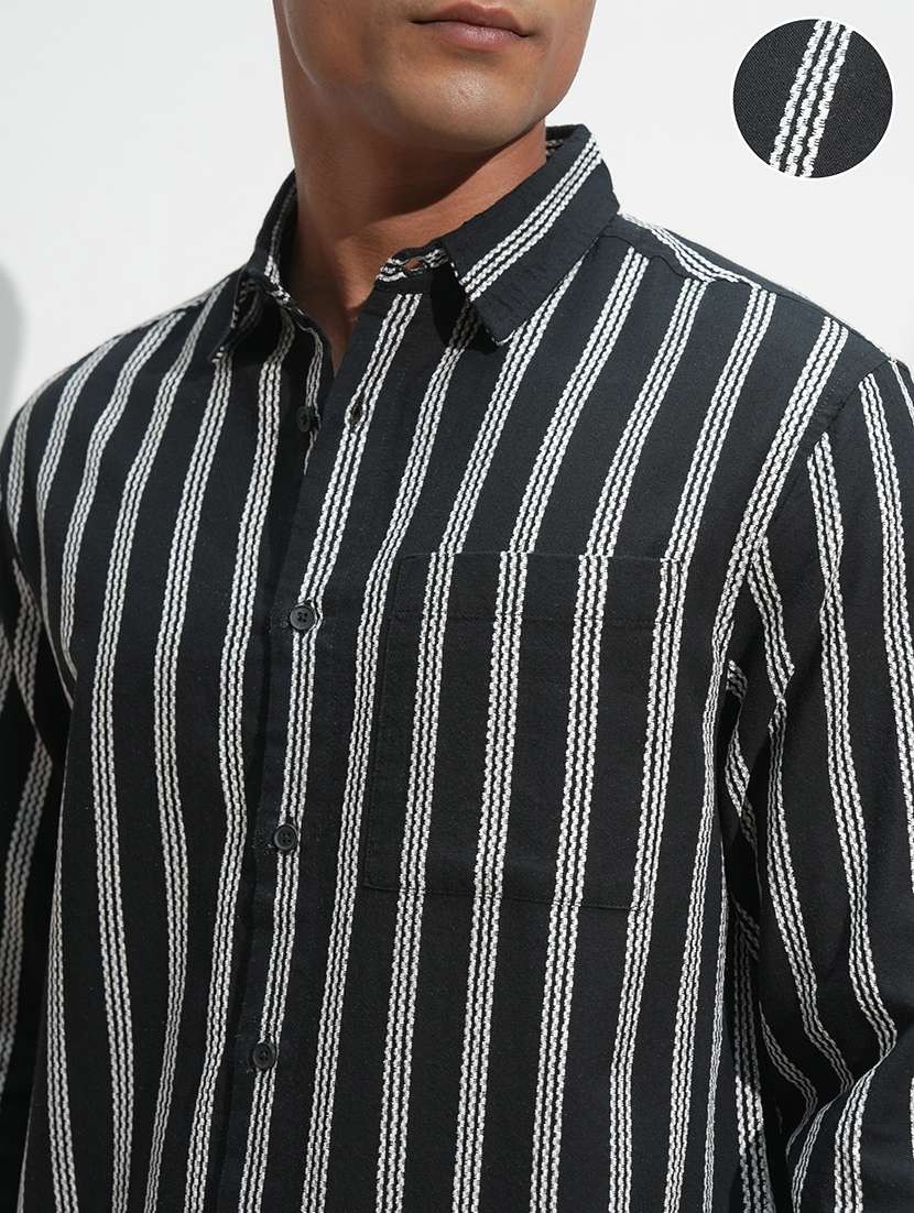 men collared long sleeve casual shirt - 22469744 -  Standard Image - 1