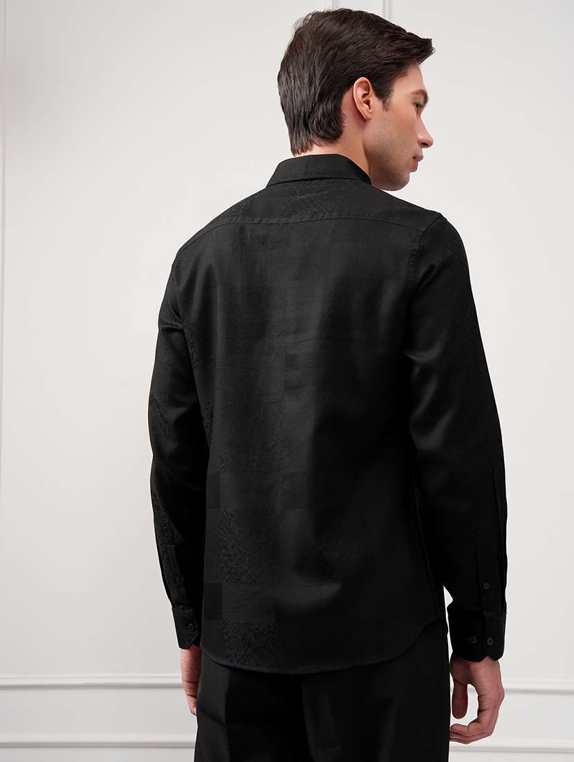 men collared long sleeve casual shirt - 22469745 -  Standard Image - 4